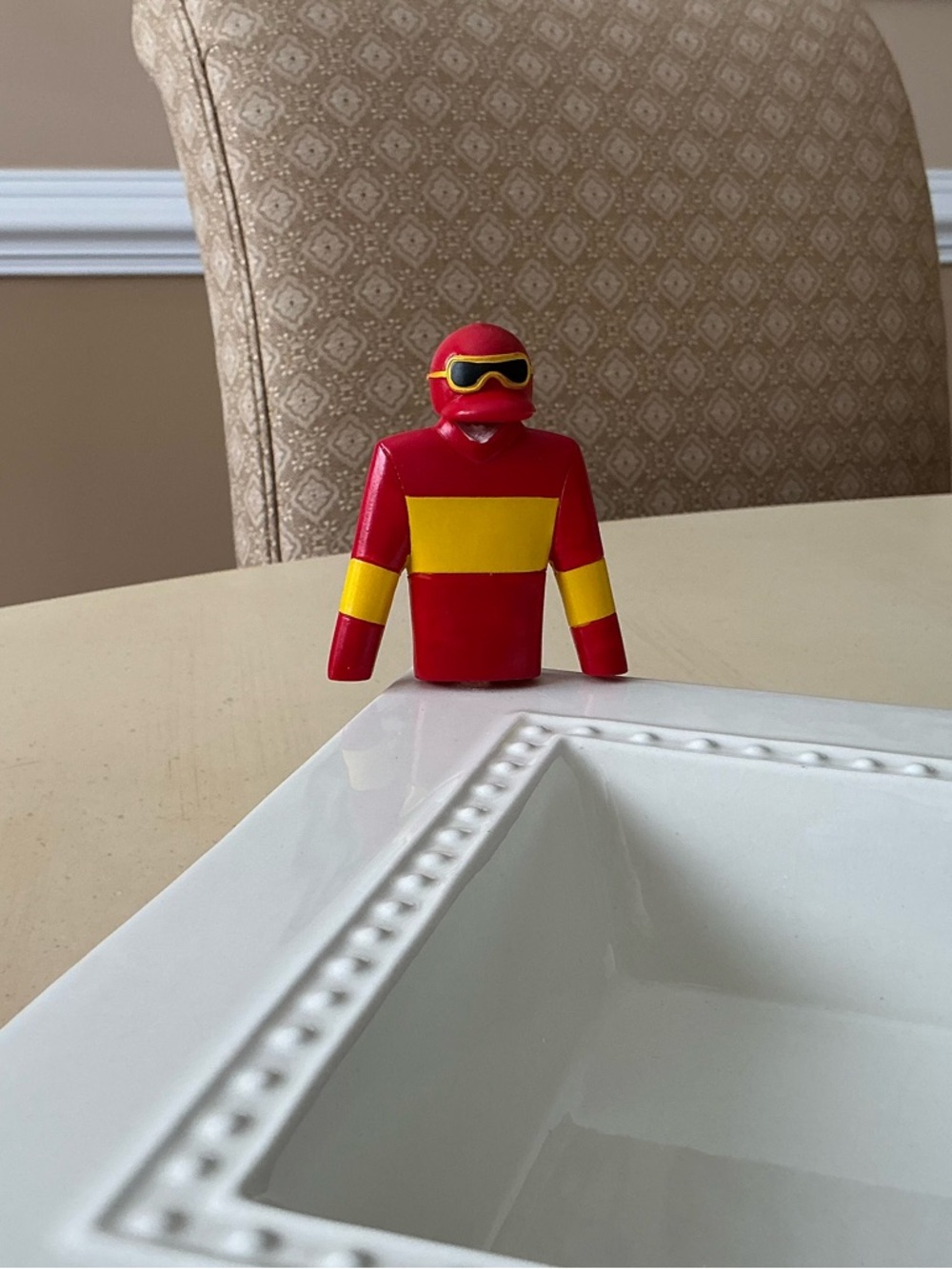 Jockey Silks Platter Decoration -  Red & Yellow 🏇